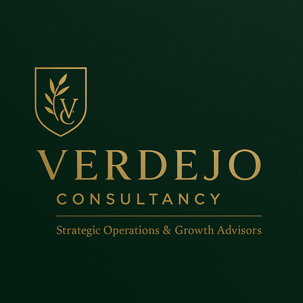 VERDEJO Consultancy Stategic Operations &amp; Growth Advisors in Green and Gold